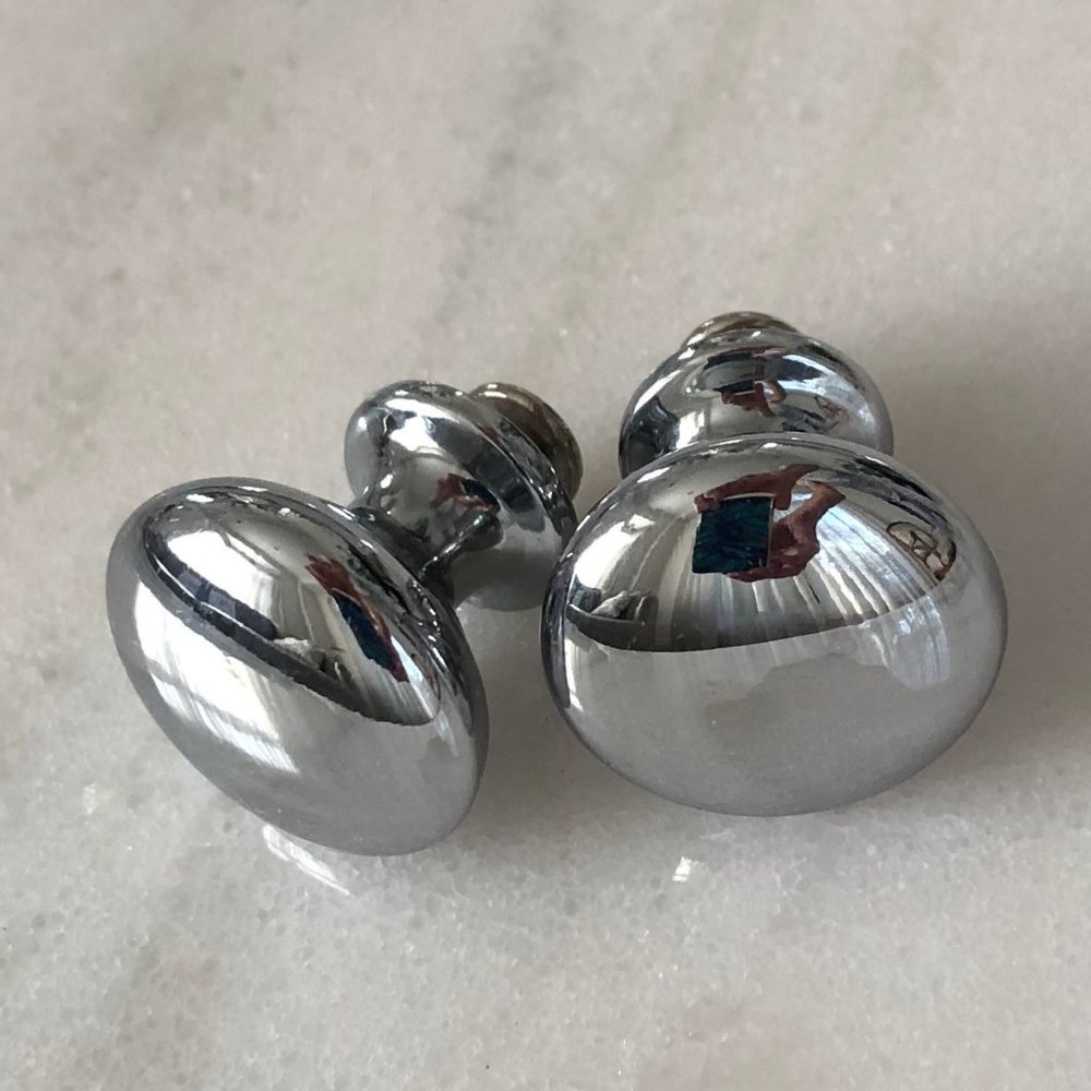 Set of 2 Steel Door Knobs